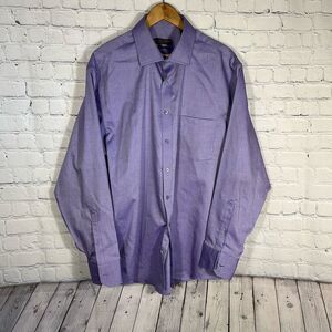 Donald J. Trump Signature Collection Non Iron Regular Fit Purple Dress shirt 17